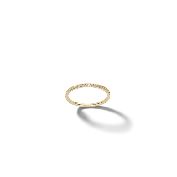 10K Solid Gold Blue CZ Ombré Ring - Size 7