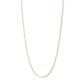 10K Solid Gold Mirror Chain Made in Italy