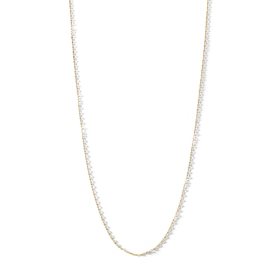 10K Solid Gold Mirror Chain Made in Italy