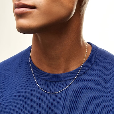 10K Solid Gold Mirror Chain Made in Italy