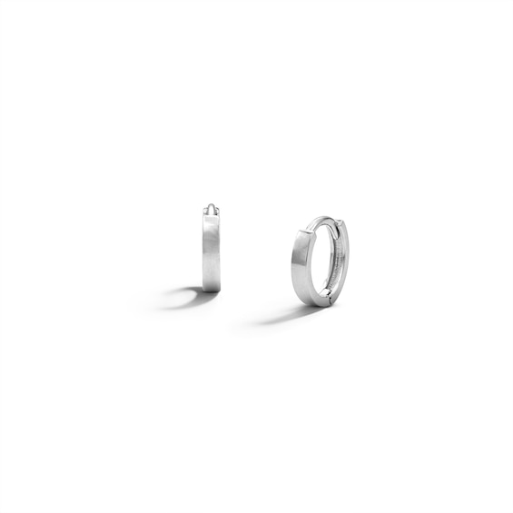 Sterling Silver Huggie Hoops