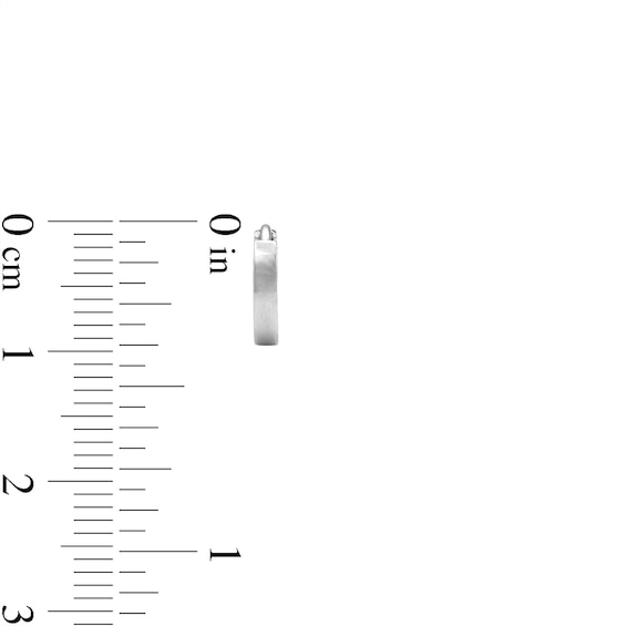 Solid Sterling Silver 8mm Mini Huggies