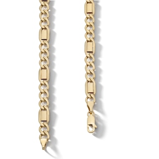 10K Hollow Gold Figaro Chain - 22"