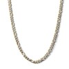 Thumbnail Image 1 of 10K Solid Gold Diamond Cut Figaro Chain Made in Italy - 20&quot;