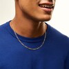 Thumbnail Image 2 of 10K Solid Gold Diamond Cut Figaro Chain Made in Italy - 20&quot;