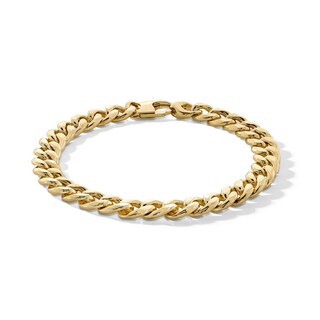 10K Hollow Gold Miami Cuban Chain Bracelet - 8.5"