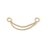 10K Gold Plated Double Box Chain Connector