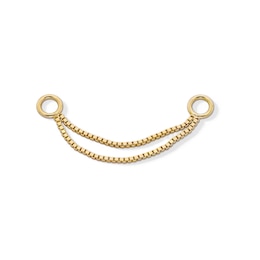 10K Gold Plated Double Box Chain Connector