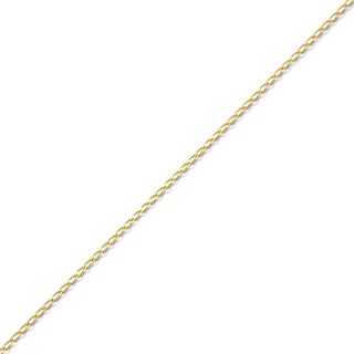 14K Solid Gold Permanent Long Link Curb Chain