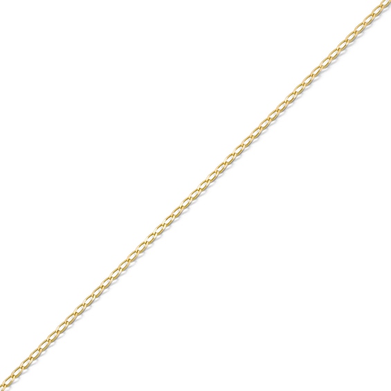 14K Solid Gold Permanent Long Link Curb Chain