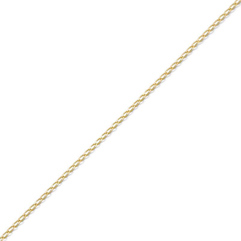 14K Solid Gold Permanent Long Link Curb Chain