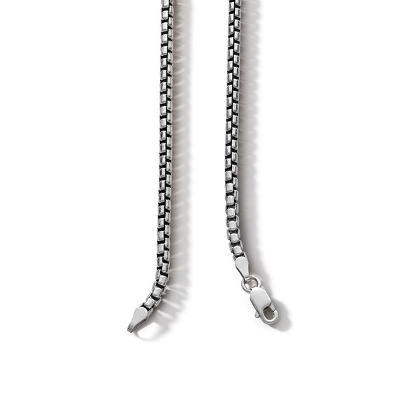 Sterling Silver Venetian Box Chain Made in Italy - 20"