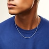 Thumbnail Image 2 of Sterling Silver Diamond Cut Open Curb Chain Made in Italy - 20"