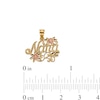 Thumbnail Image 4 of 10K Solid Gold Nana with Roses Two-Tone Necklace Charm
