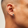 Thumbnail Image 2 of 14K Gold Plated 1/4 CT. T.W. Black Diamond Round Studs