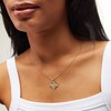 Thumbnail Image 2 of 10K Solid Gold Saint Benedict Two-Tone Necklace Charm