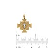 Thumbnail Image 4 of 10K Solid Gold Saint Benedict Two-Tone Necklace Charm