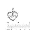 Thumbnail Image 4 of Sterling Silver CZ MOM Heart Necklace Charm