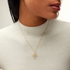 Thumbnail Image 2 of 18K Gold Plated Diamond Accent Angel Necklace Charm