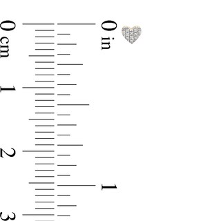 14K Plated Gold 1/20 CT. T.W. Diamond Heart, Star, and Horseshoe Single Stud Set