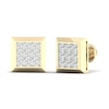 Thumbnail Image 0 of ​​​​​​​​​​​​​​10K Solid Gold 1/2 CT. T.W. Lab-Created Diamond Nine Stone Square Frame Studs