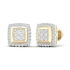 Thumbnail Image 1 of ​​​​​​​​​​​​​​10K Solid Gold 3/4 CT. T.W. Lab-Grown Diamond Center Halo Studs