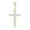 Thumbnail Image 1 of ​​​​​​​​​​​​​​10K Solid Gold 1 CT. T.W. Lab-Grown Diamond Cross Necklace Charm