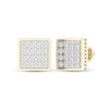 Thumbnail Image 1 of ​​​​​​​​​​​​​​10K Solid Gold 1 CT. T.W. Lab-Grown Diamond Square Studs