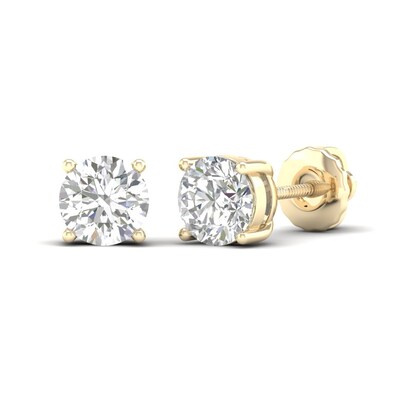 ​​​​​​​​​​​​​​10K Solid Gold 1 1/2 CT. T.W. Lab-Grown Diamond Small Round Solitaire Studs