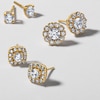 Thumbnail Image 3 of ​​​​​​​​​​​​​​10K Solid Gold 1/2 CT. T.W. Lab-Created Diamond Small Halo Studs