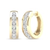 Thumbnail Image 0 of ​​​​​​​​​​​​​​10K Solid Gold 1/2 CT. T.W. Lab-Created Diamond Channel Set Huggies