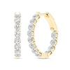 Thumbnail Image 0 of ​​​​​​​​​​​​​​10K Solid Gold 2 CT. T.W. Lab-Created Diamond Small Inside Out Hoops