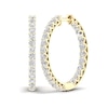 Thumbnail Image 0 of ​​​​​​​​​​​​​​10K Solid Gold 2 CT. T.W. Lab-Created Diamond Medium Inside Out Hoops