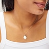 Thumbnail Image 2 of 10K Hollow Gold Oval Locket Necklace Charm