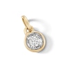 Thumbnail Image 3 of 10K Solid Gold Lab-Grown Diamond Accent Round Charm