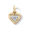 Thumbnail Image 1 of 10K Solid Gold Lab-Grown Diamond Accent Heart Charm