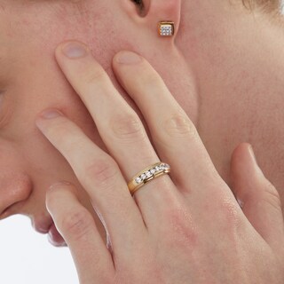 ​​​​​​​​​​​​​​10K Solid Gold 1/2 CT. T.W. Lab-Grown Diamond Eight Stone Ring