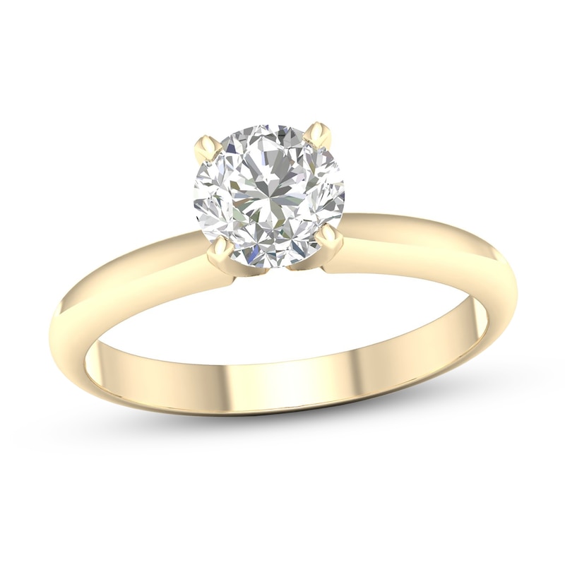 ​​​​​​​​​​​​​​10K Solid Gold 3/4 CT. T.W. Lab-Created Diamond Solitaire Ring
