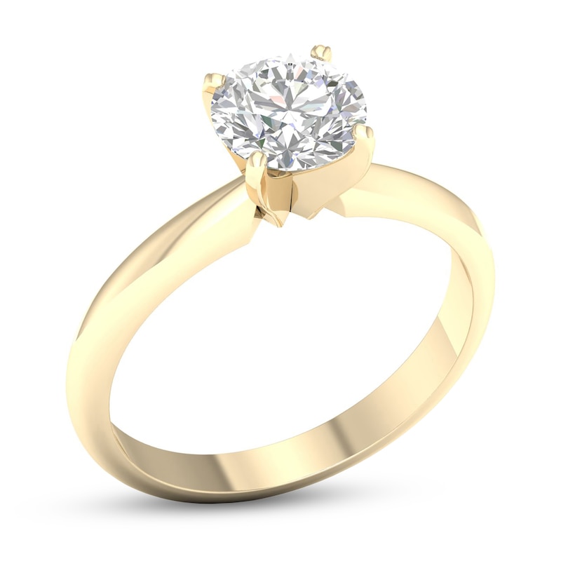 Main Image 2 of 10K Gold 2 CT. T.W. Lab-Grown Diamond Solitaire Ring