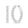 Thumbnail Image 0 of ​​​​​​​​​​​​​​10K Solid White Gold 2 CT. T.W. Lab-Created Diamond Small Inside Out Hoops