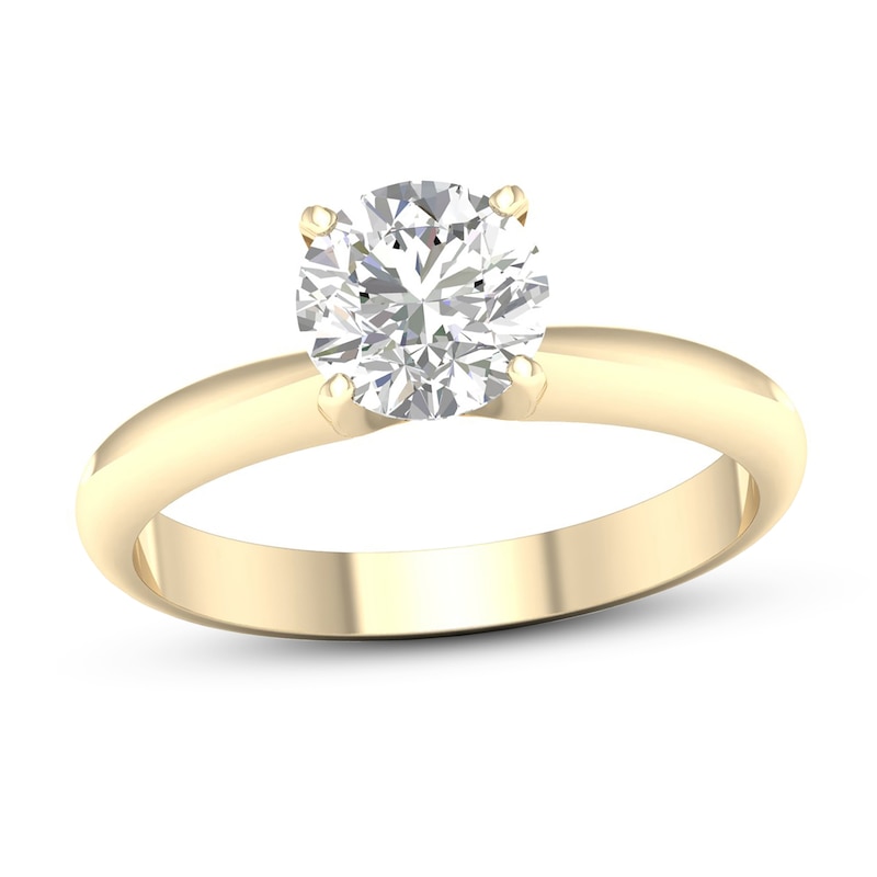 Main Image 1 of 10K Gold 1 1/2 CT. T.W. Lab-Created Diamond Solitaire Ring