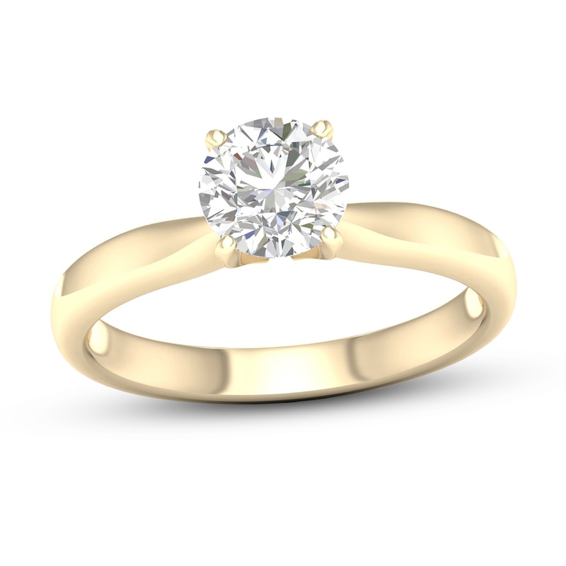 Main Image 1 of 10K Gold 1 CT. T.W. Lab-Grown Diamond Solitaire Ring