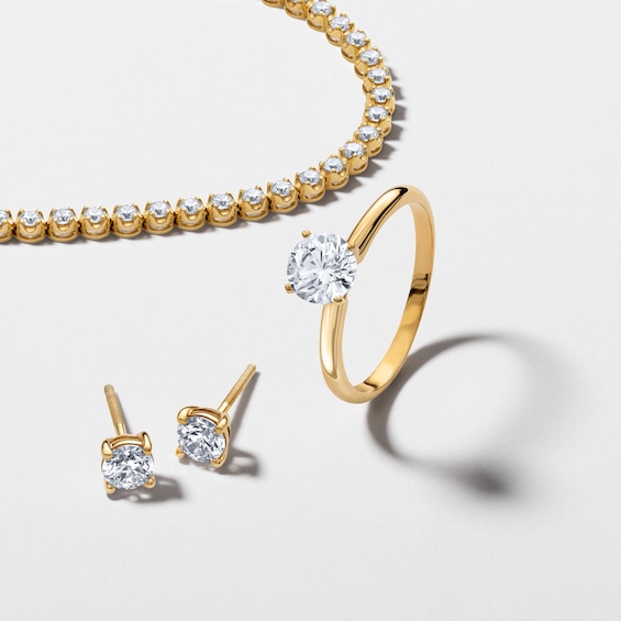 10K Gold 1 CT. T.W. Lab-Grown Diamond Solitaire Ring