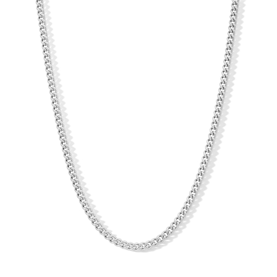 Child's Sterling Silver Curb Chain Made in Italy - 15"