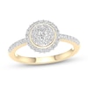 Thumbnail Image 0 of ​​​​​​​​​​​​​​10K Solid Gold 1/2 CT. T.W. Lab-Created Diamond Cluster Round Ring
