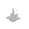 Thumbnail Image 1 of Sterling Silver CZ Dove Necklace Charm