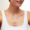 Thumbnail Image 2 of Sterling Silver CZ Dove Necklace Charm