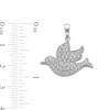 Thumbnail Image 4 of Sterling Silver CZ Dove Necklace Charm