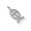 Thumbnail Image 3 of ​​​​​​​Sterling Silver CZ Ichthus Necklace Charm