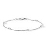 Thumbnail Image 1 of Child's Sterling Silver Serpentine Chain Bracelet Made in Italy - 6"